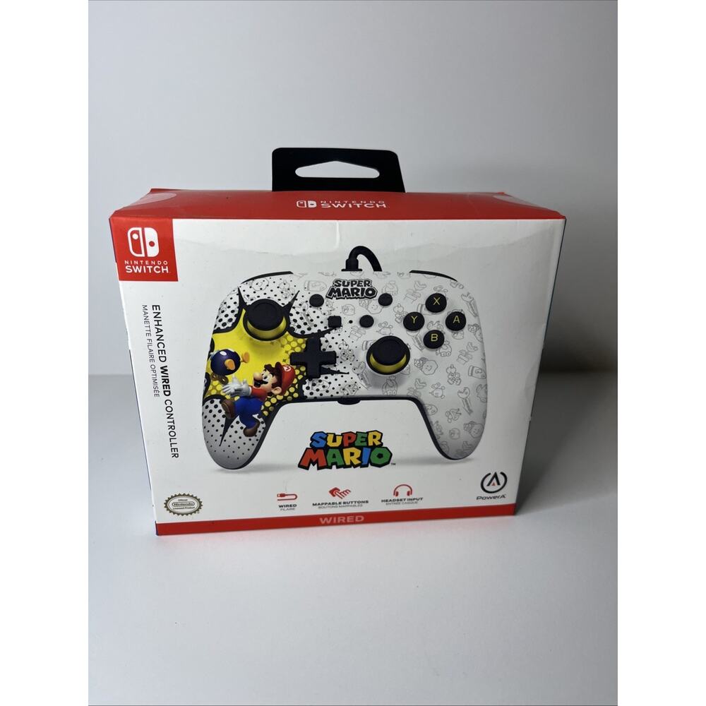 Super Mario Bob-omb Blast PowerA Enhanced Wired Controller for Nintendo Switch - Picture 1 of 8